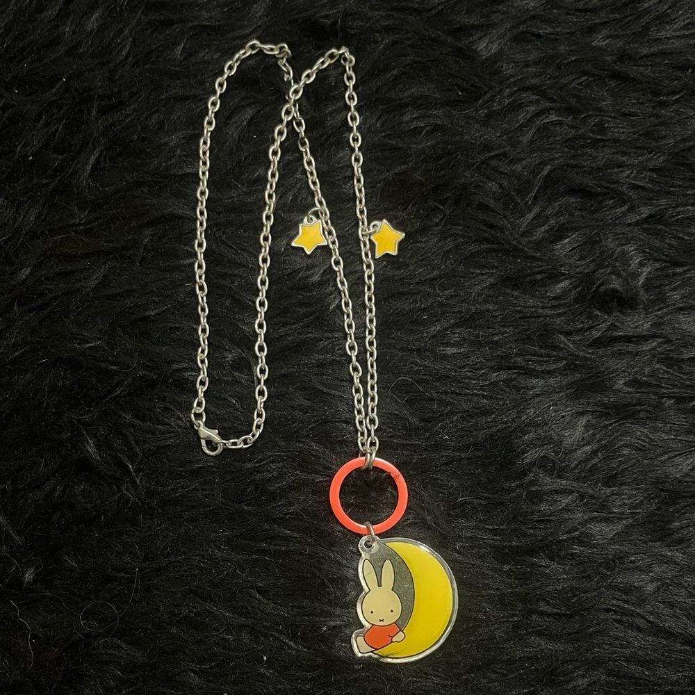 *4for$15* Miffy necklace with moon and stars